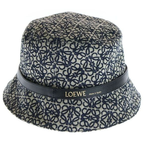 LOEWE Anagram Bucket HAT Anagram Bucket Hat Cap Ivory - Navy - K820hb1x0 main image 7